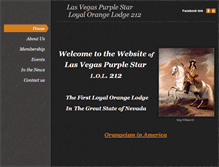 Tablet Screenshot of lasvegaspurplestar.net